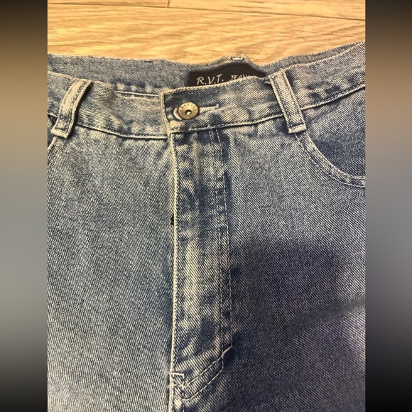 R.V.T. jeans co lace and gem embellished jeans 18 1/2 - Picture 10 of 11